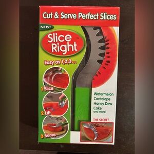 Watermelon Slicer with Green Handle
